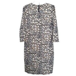 J. McLaughlin Catalina Cloth Sophia Geo Print Shift Dress Women Size Large